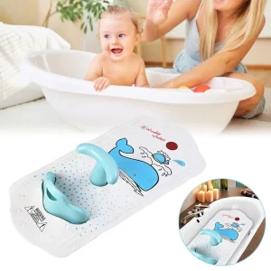 Baby Bath Mat with Baby Shower Seat Bathtub