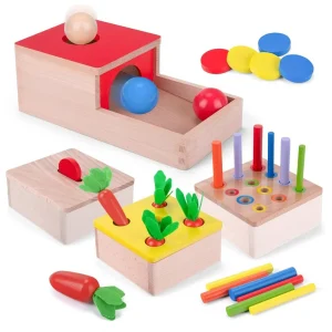 4-in-1 Wooden Learning Toy Set